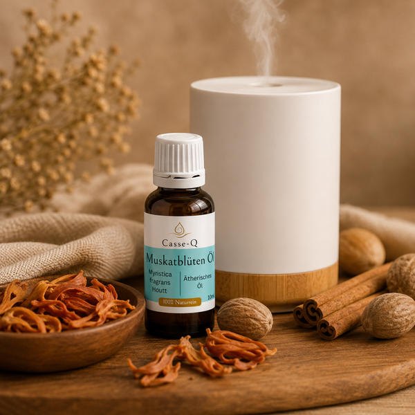 Muskatblütenöl von Casse-Q – Anwendung im Aroma-Diffuser