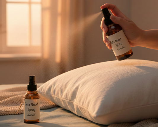 DIY: Gute-Nacht-Schlafspray mit Lavendel 🌙