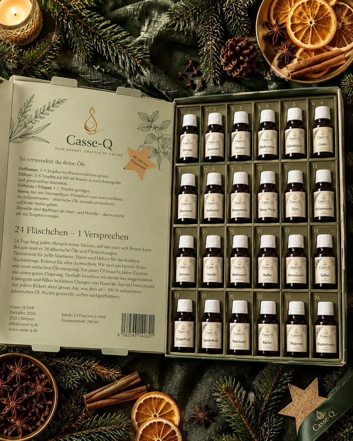 Adventskalender 2026 – 24 naturreine ätherische Öle