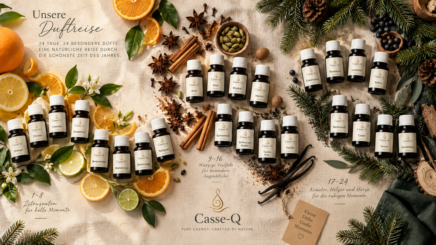 Adventskalender 2026 – 24 naturreine ätherische Öle