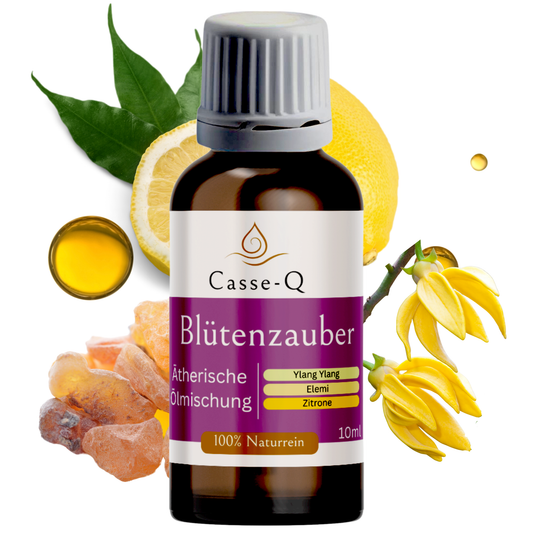 Ätherische Ölmischung Bluetenzauber Ylang-Ylang Elemi Zitrone, 100 Prozent Naturrein