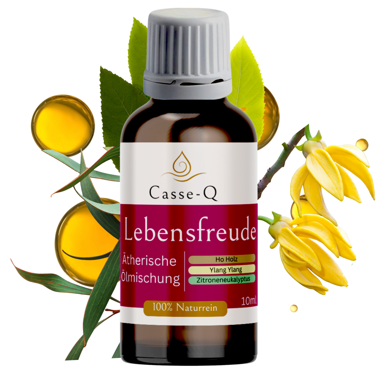 Ätherische Ölmischung Lebensfreude Ho-Holz Ylang-Ylang Zitroneneukalyptus, 100 Prozent Naturrein