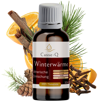Ätherische Ölmischung Winterwärme Cassia Orange Nelke Zirbelkiefer, 100 Prozent Naturrein