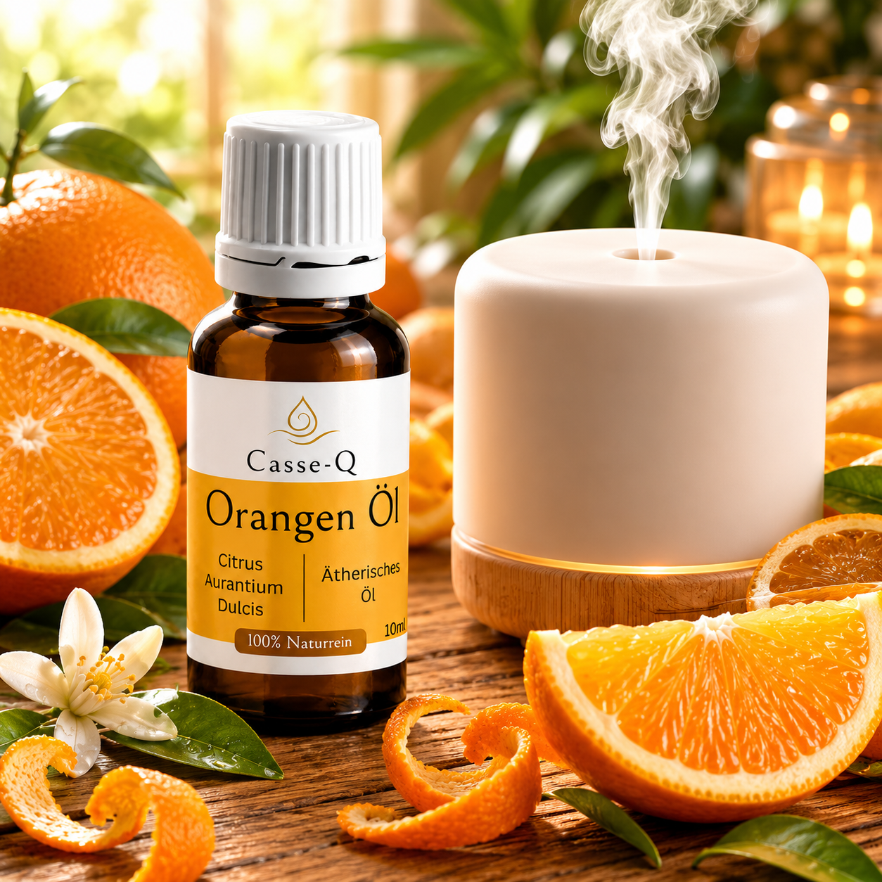 Orangenöl im Diffuser – natürlicher Raumduft