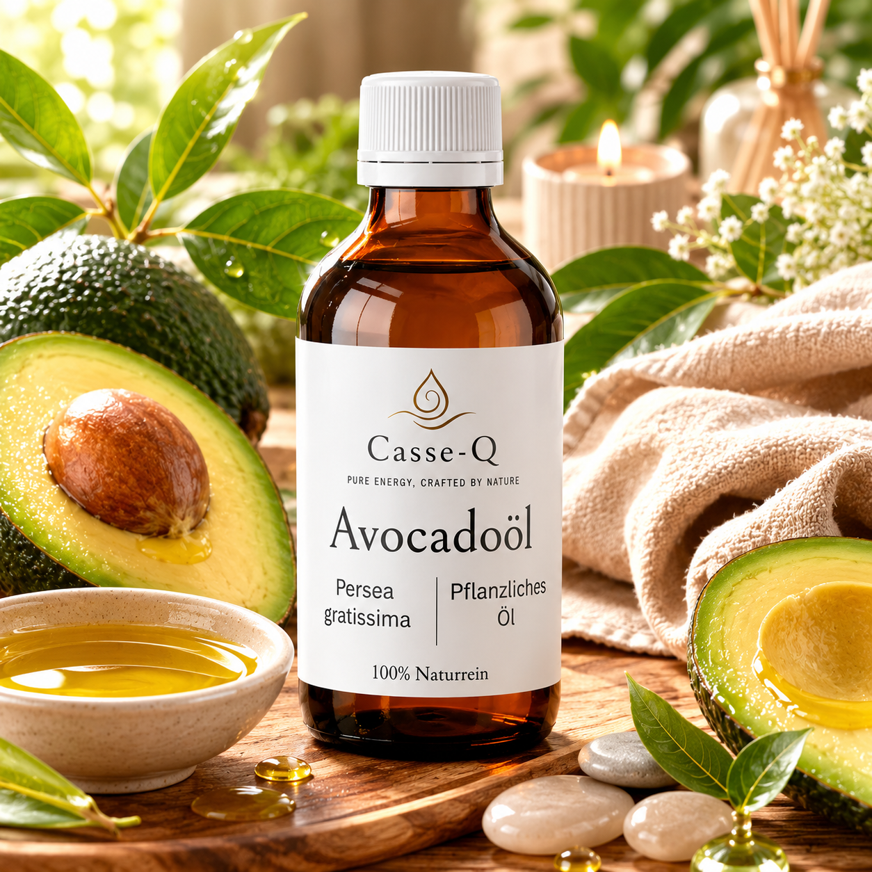 Avocadoöl von Casse-Q – Basisöl für eigene Rezepturen
