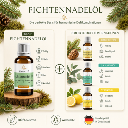 Duftkombination mit Fichtennadelöl – passende Öle von Casse-Q