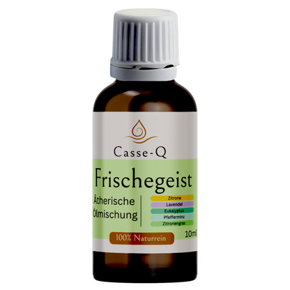 Zitronen Öl, Lavendel Öl, Eukalyptus Öl, Pfefferminz Öl, Zitronengras Öl, Ätherische Öl Mischung,  Frischegeist, 100 Prozent Naturrein