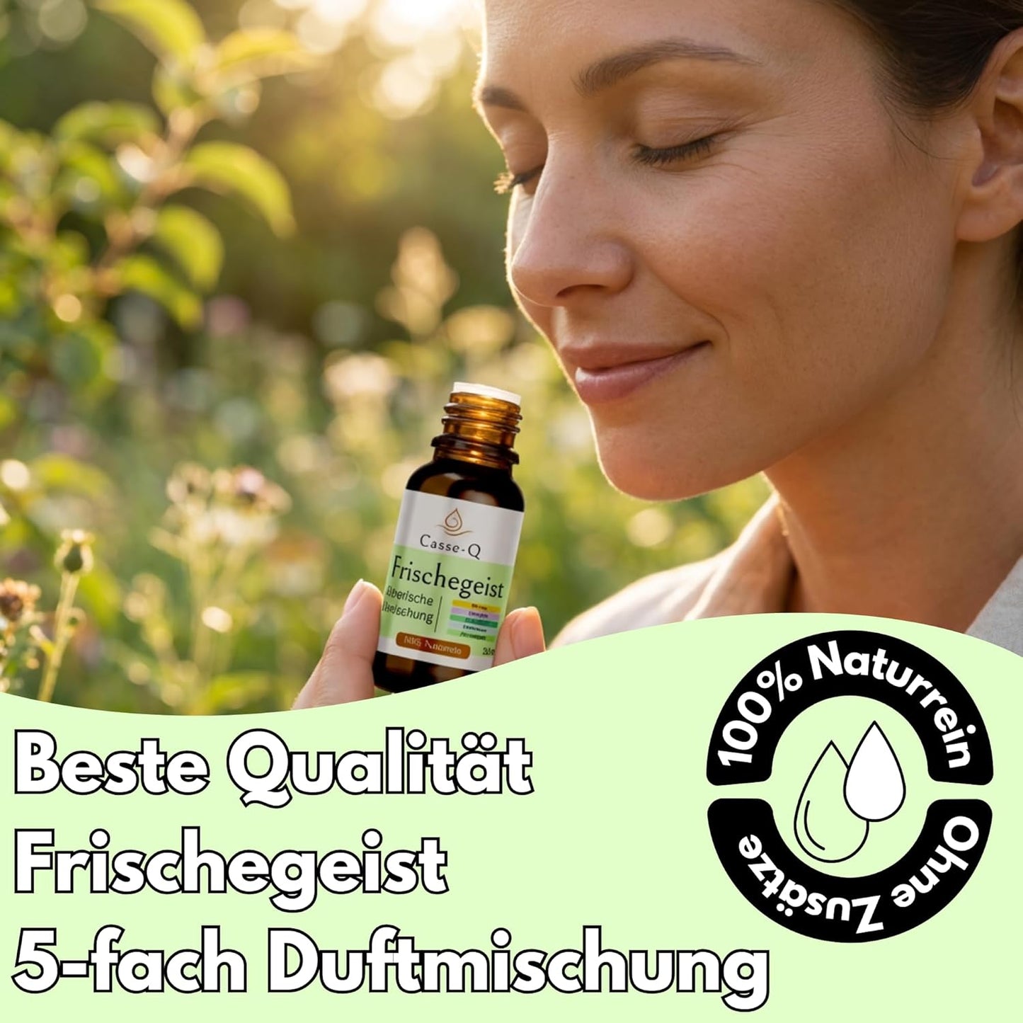 Freshness spirit: lavender, peppermint, eucalyptus, lemon, lemongrass