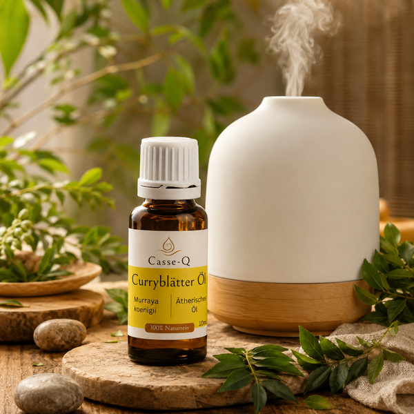 Curryblätteröl von Casse-Q – Anwendung im Aroma-Diffuser