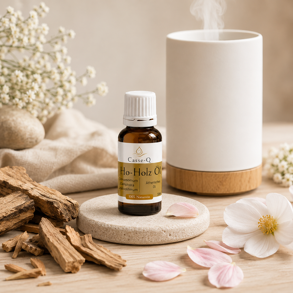 Ho-Holzöl von Casse-Q – Anwendung im Aroma-Diffuser
