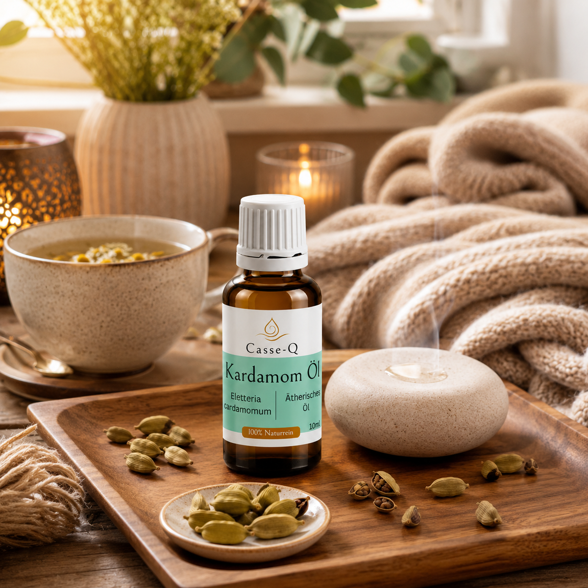Kardamomöl von Casse-Q – stimmungsvolle Wellness-Anwendung