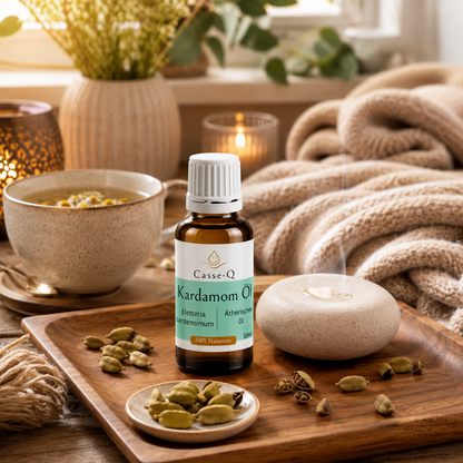 Kardamomöl von Casse-Q – stimmungsvolle Wellness-Anwendung