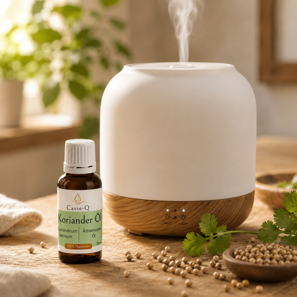 Koriandersamenöl von Casse-Q – Anwendung im Aroma-Diffuser
