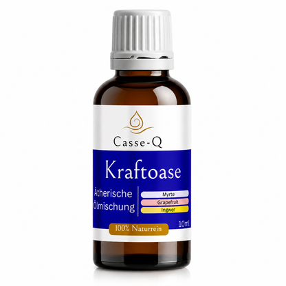 Kraftoase Ölmischung von Casse-Q – 10-ml-Produktflasche