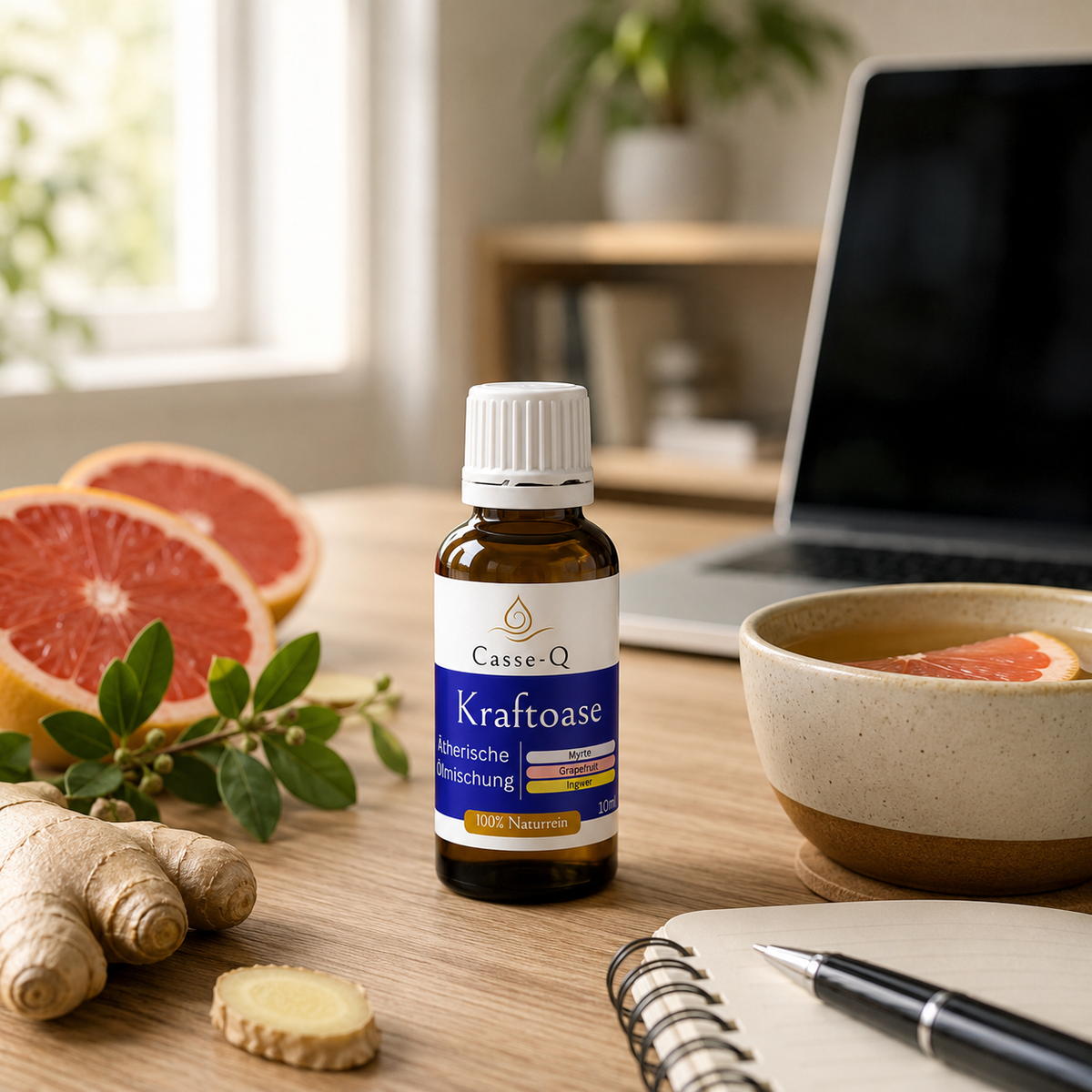 Kraftoase Ölmischung von Casse-Q – stimmungsvolle Wellness-Anwendung