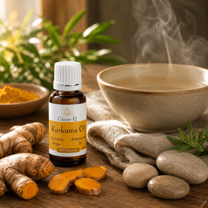 Kurkumaöl von Casse-Q – stimmungsvolle Wellness-Anwendung