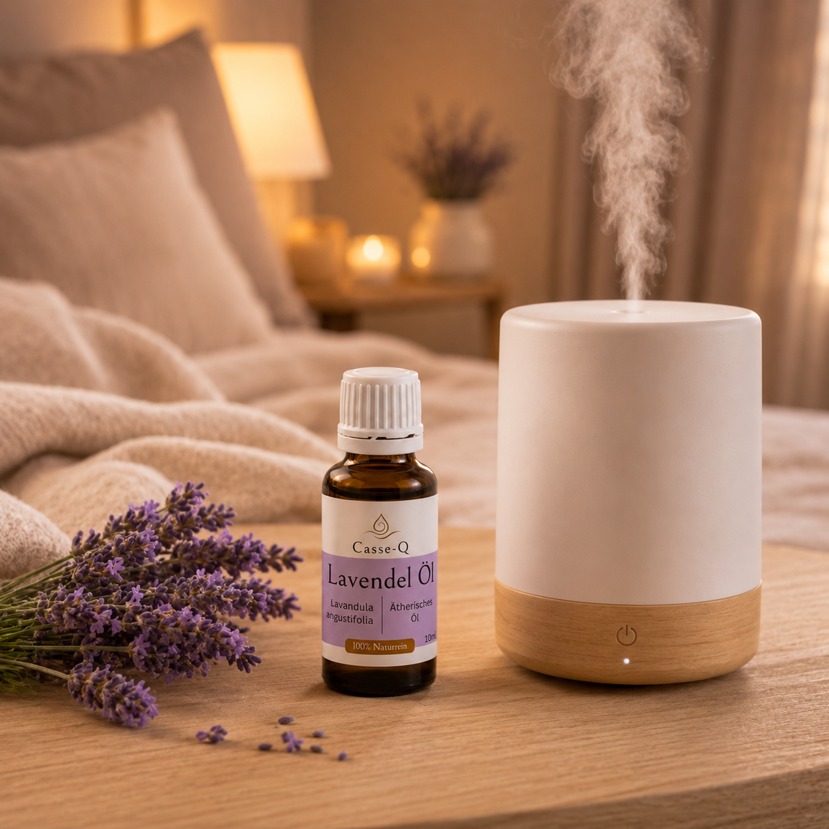 Lavendelöl von Casse-Q – Anwendung im Aroma-Diffuser