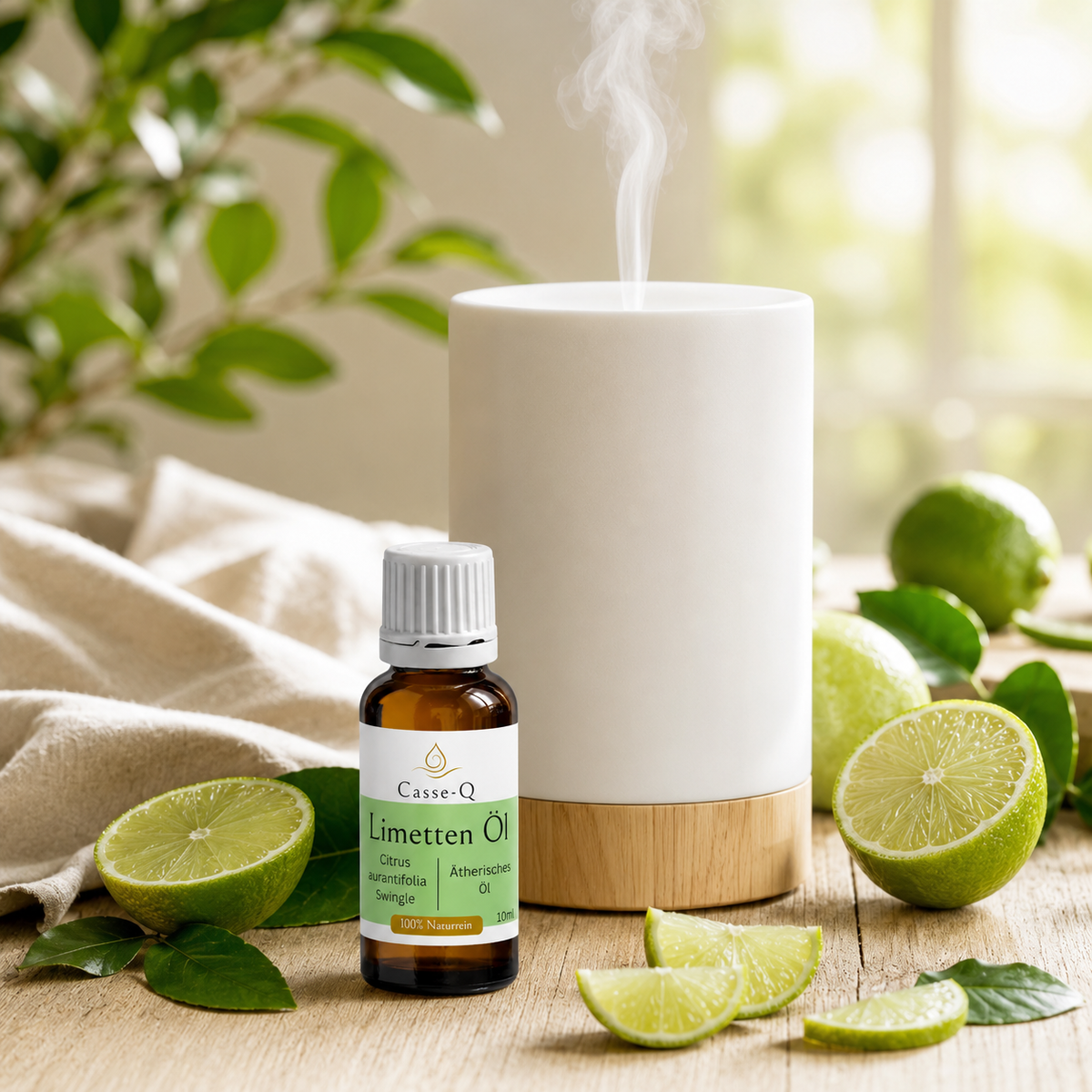 Limettenöl von Casse-Q – Anwendung im Aroma-Diffuser