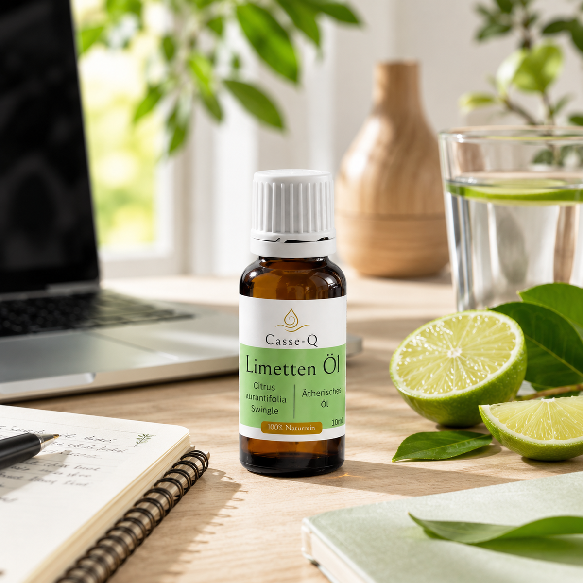 Limettenöl von Casse-Q – stimmungsvolle Wellness-Anwendung