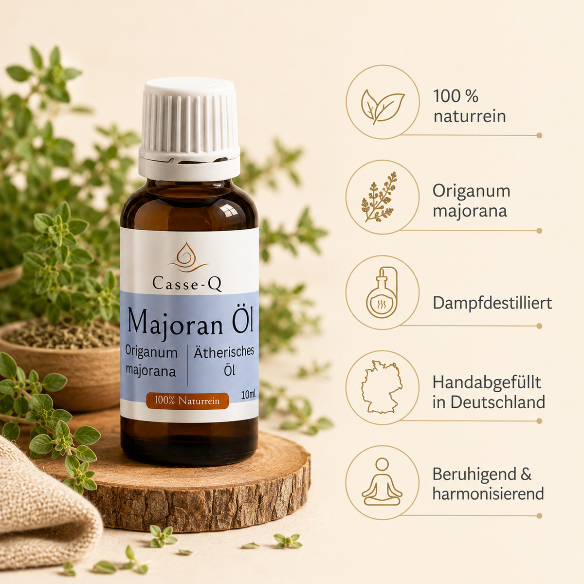 Majoranöl von Casse-Q – Produktansicht 4