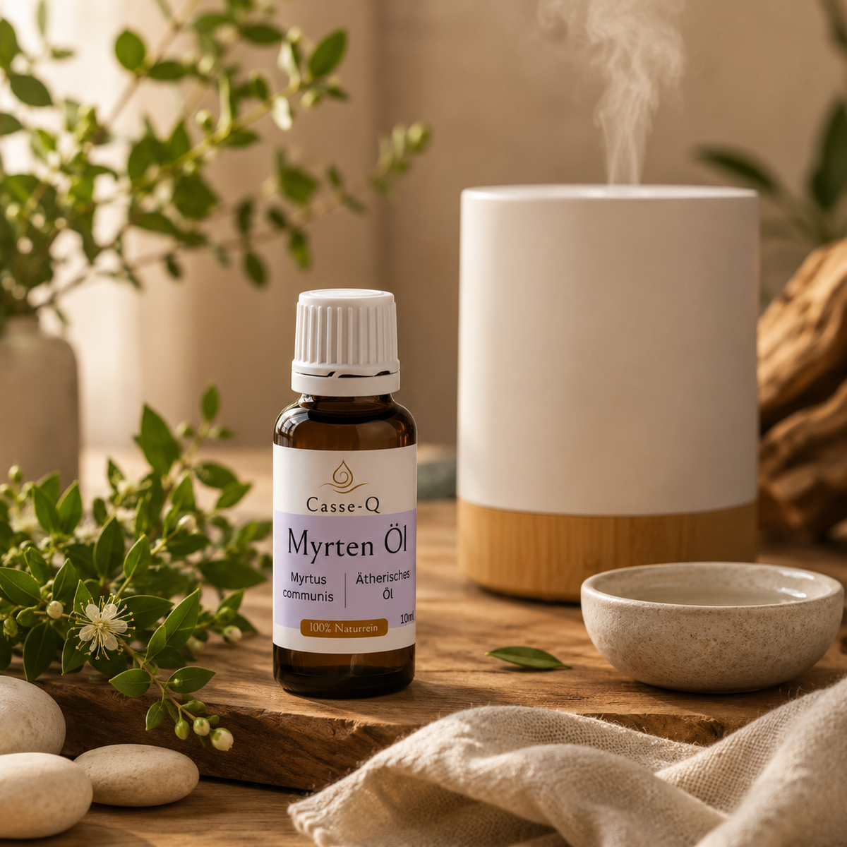 Myrtenöl von Casse-Q – Anwendung im Aroma-Diffuser
