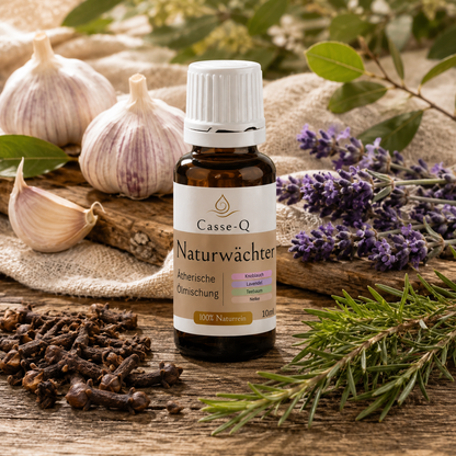 Naturwächter Ölmischung von Casse-Q – stimmungsvolle Wellness-Anwendung