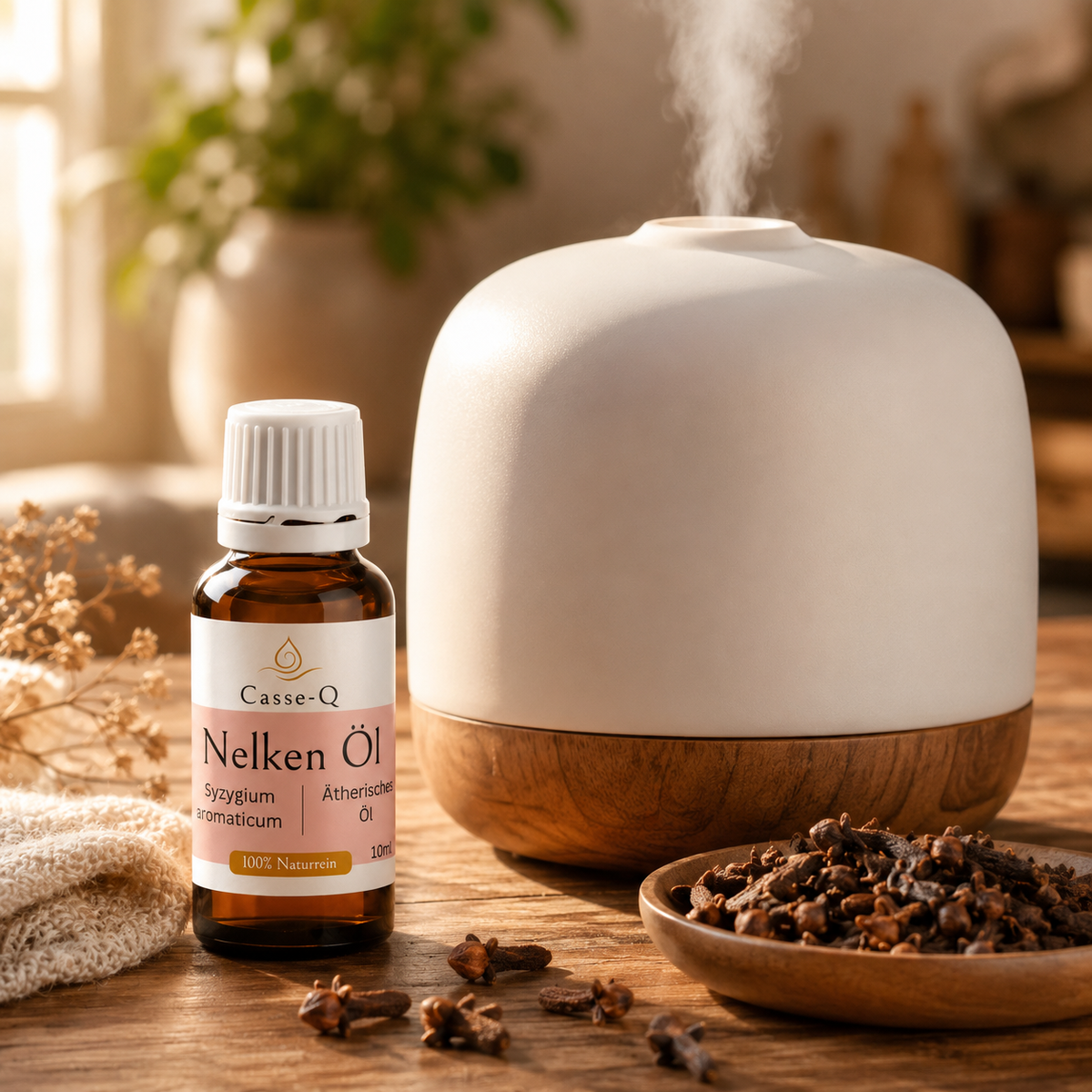 Nelkenöl von Casse-Q – Anwendung im Aroma-Diffuser