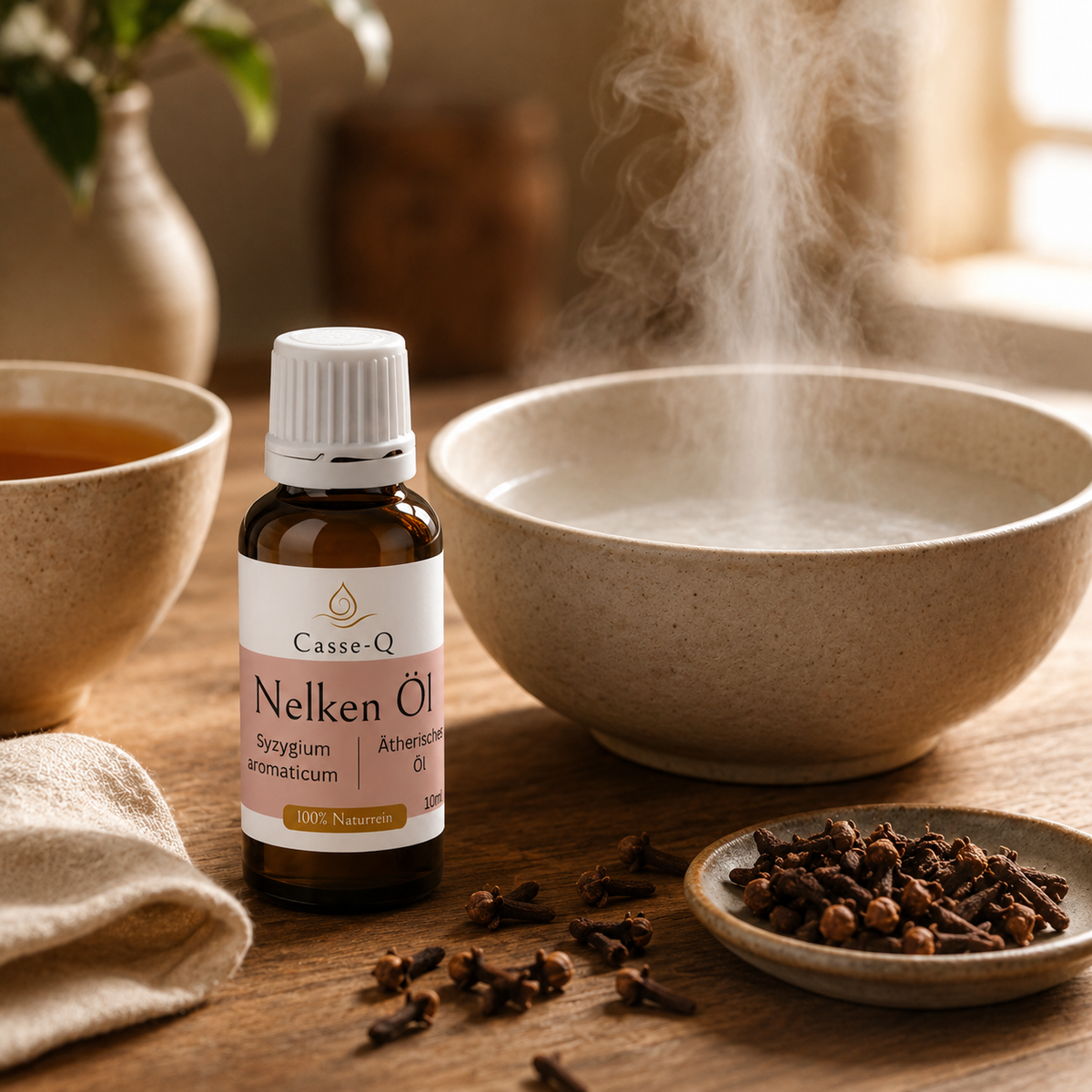 Nelkenöl von Casse-Q – stimmungsvolle Wellness-Anwendung