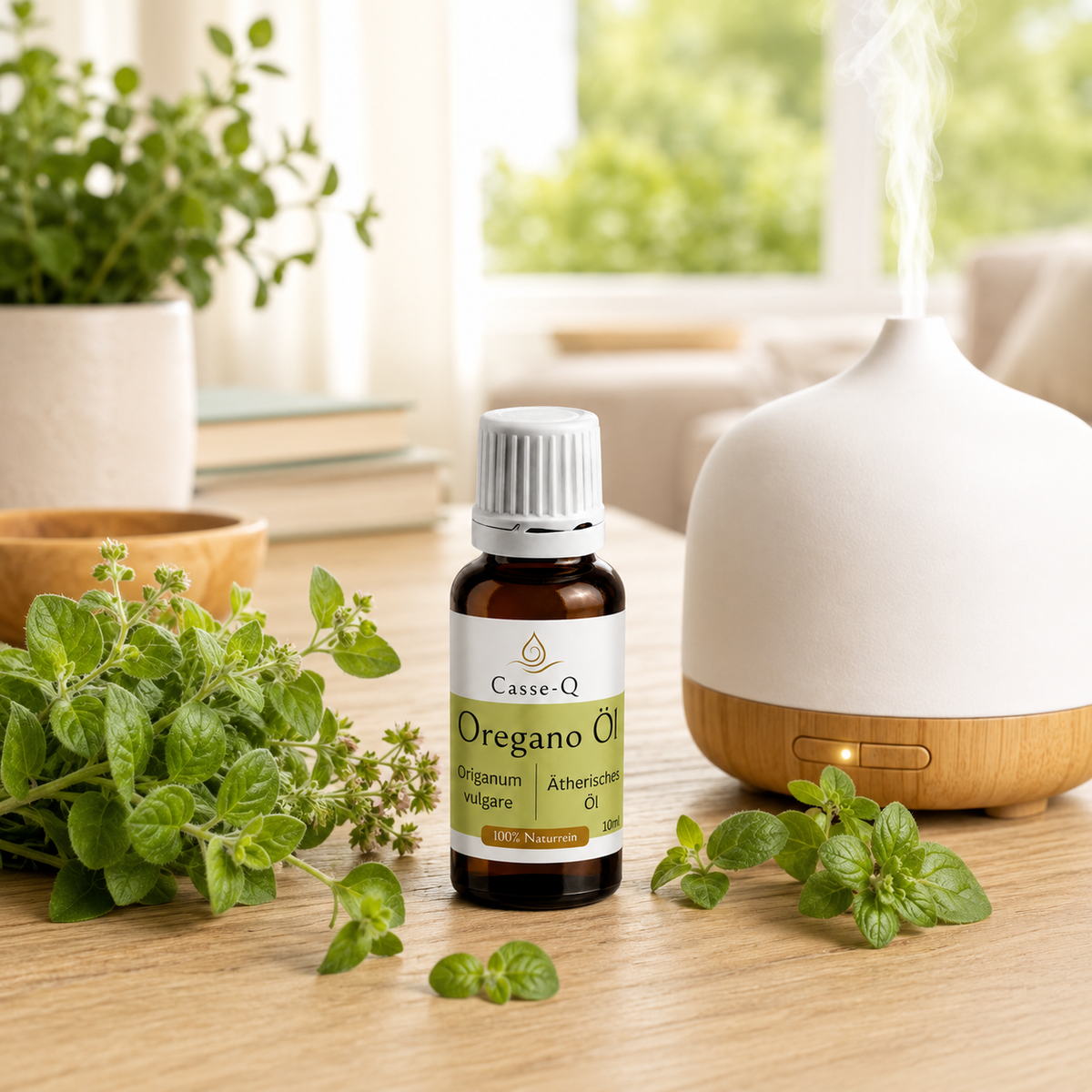 Oreganoöl von Casse-Q – Anwendung im Aroma-Diffuser