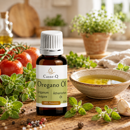 Oreganoöl von Casse-Q – stimmungsvolle Wellness-Anwendung