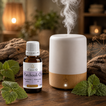 Patchouliöl von Casse-Q – Anwendung im Aroma-Diffuser