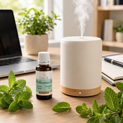 Pfefferminzöl von Casse-Q – Anwendung im Aroma-Diffuser