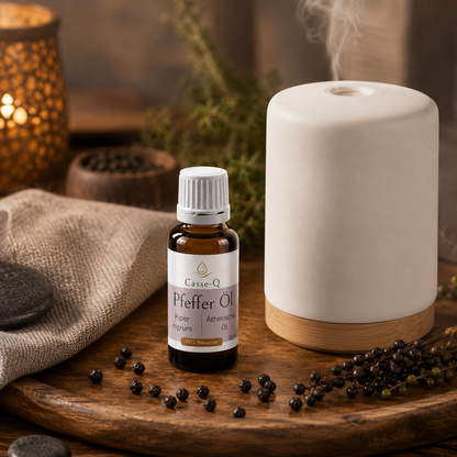 Pfefferöl von Casse-Q – Anwendung im Aroma-Diffuser