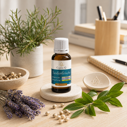 Seidenfrische Ölmischung von Casse-Q – stimmungsvolle Wellness-Anwendung