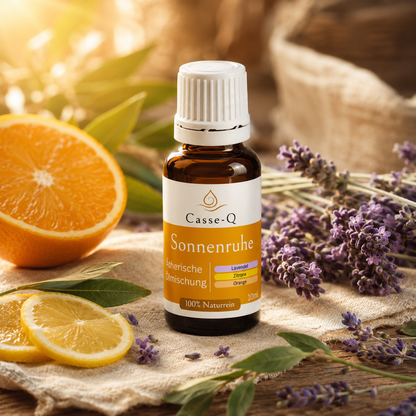 Sonnenruhe Ölmischung von Casse-Q – stimmungsvolle Wellness-Anwendung