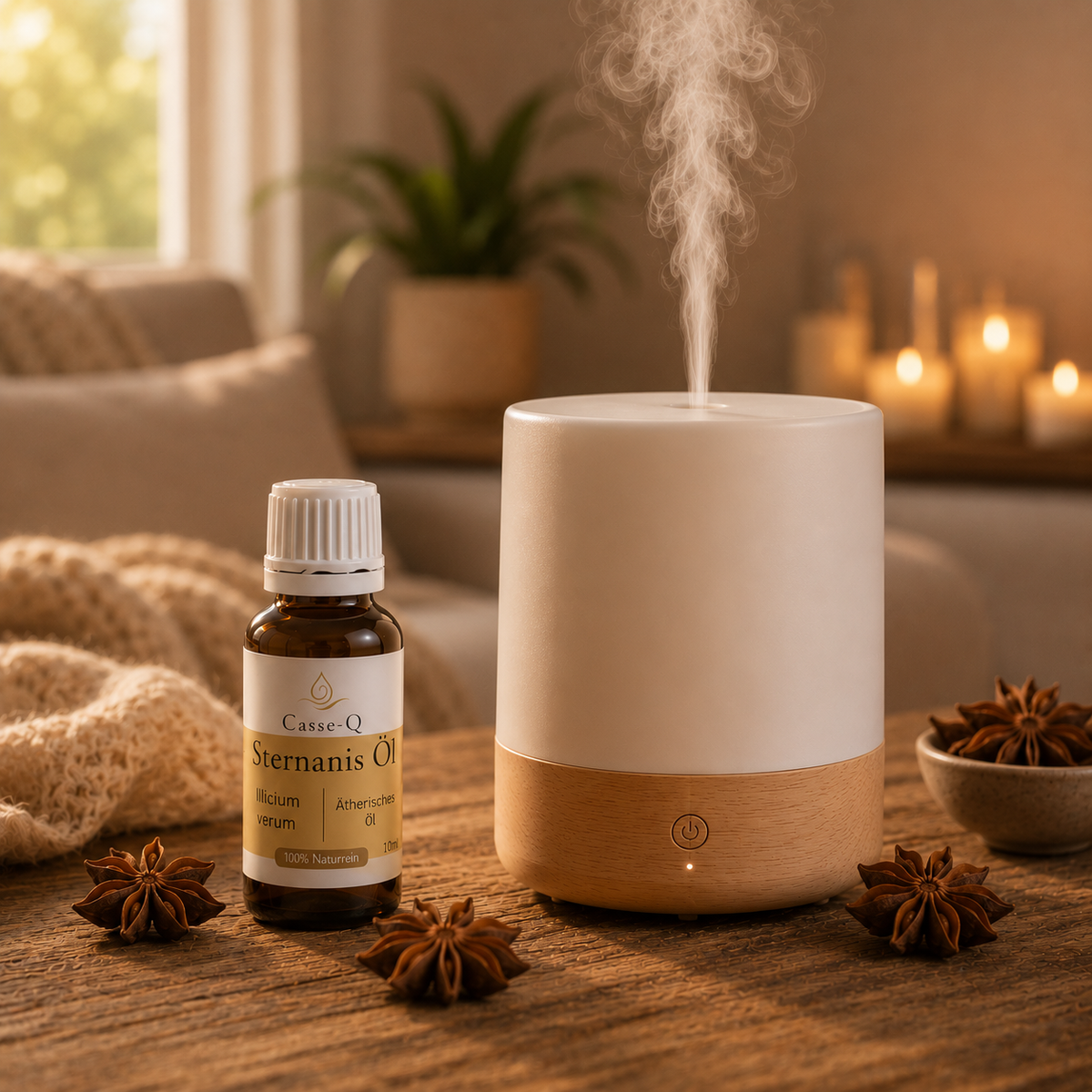 Sternanisöl von Casse-Q – Anwendung im Aroma-Diffuser