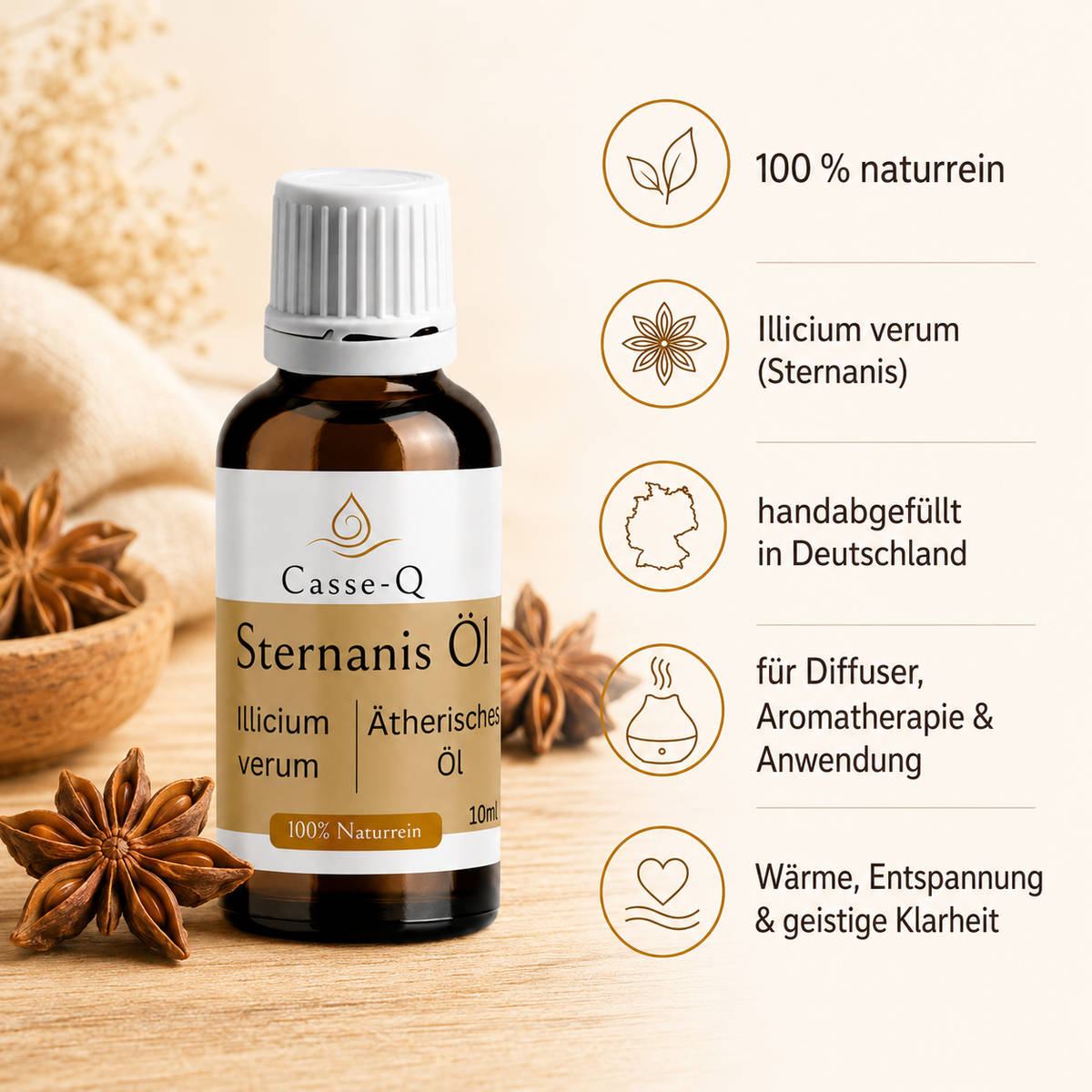 Sternanisöl von Casse-Q – Eigenschaften und Herstellung