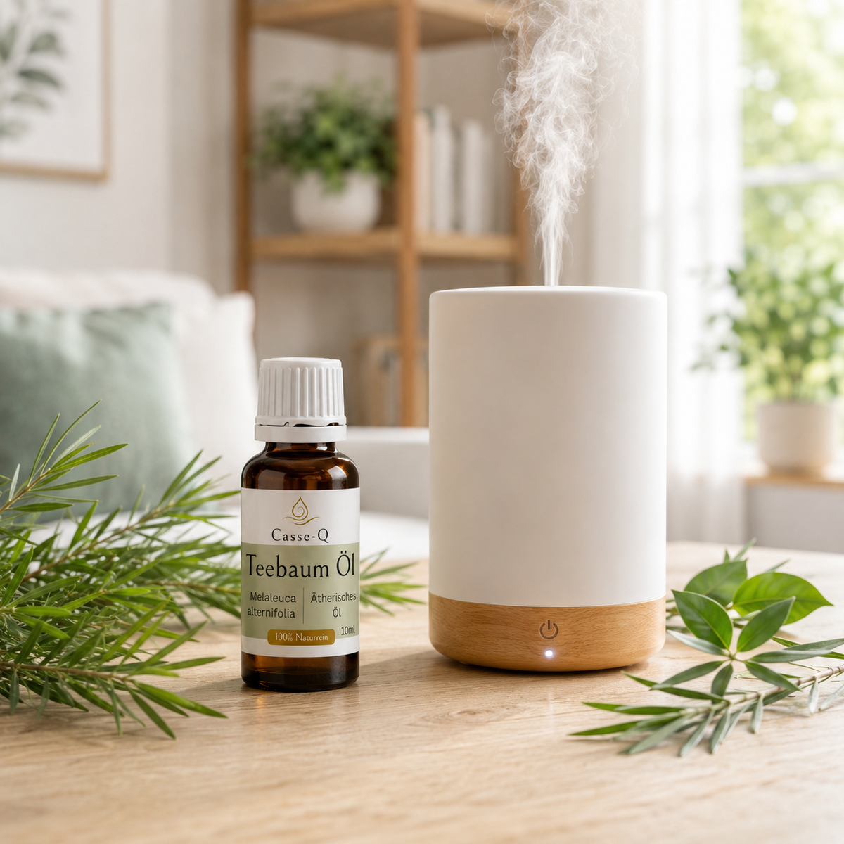 Teebaumöl von Casse-Q – Anwendung im Aroma-Diffuser