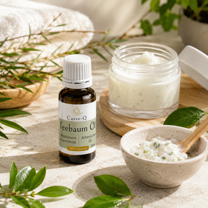 Teebaumöl von Casse-Q – stimmungsvolle Wellness-Anwendung