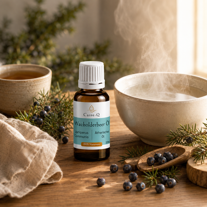Wacholderbeeröl von Casse-Q – stimmungsvolle Wellness-Anwendung