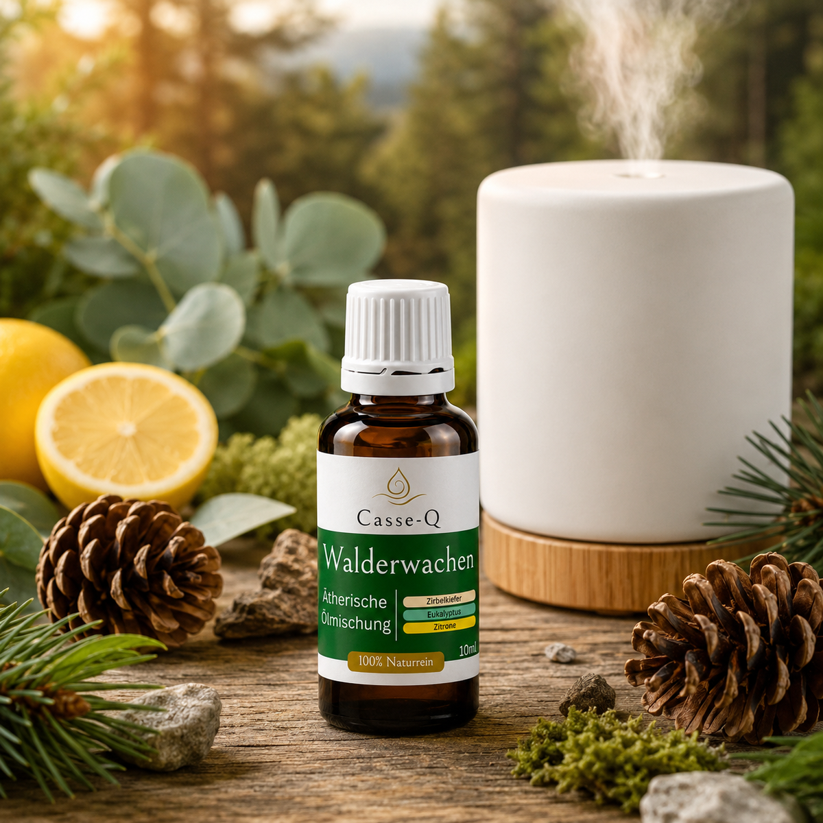Walderwachen Ölmischung von Casse-Q – Anwendung im Aroma-Diffuser
