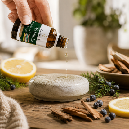 Waldliebe Ölmischung von Casse-Q – stimmungsvolle Wellness-Anwendung