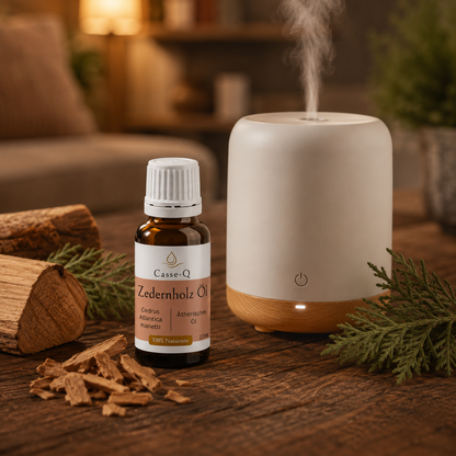Zedernholzöl Atlas von Casse-Q – Anwendung im Aroma-Diffuser