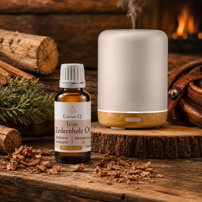 Zedernholzöl Texas von Casse-Q – Anwendung im Aroma-Diffuser
