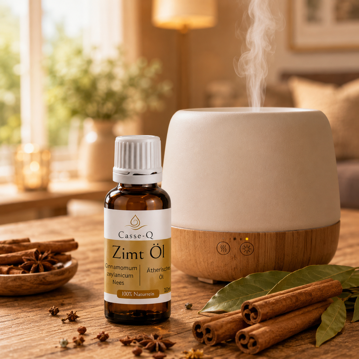 Zimtblätteröl von Casse-Q – Anwendung im Aroma-Diffuser