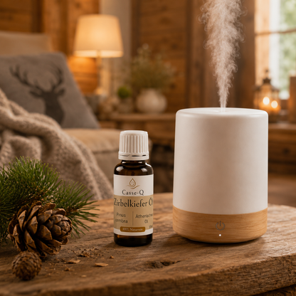 Zirbelkieferöl von Casse-Q – Anwendung im Aroma-Diffuser