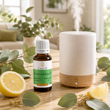 Zitroneneukalyptusöl von Casse-Q – Anwendung im Aroma-Diffuser