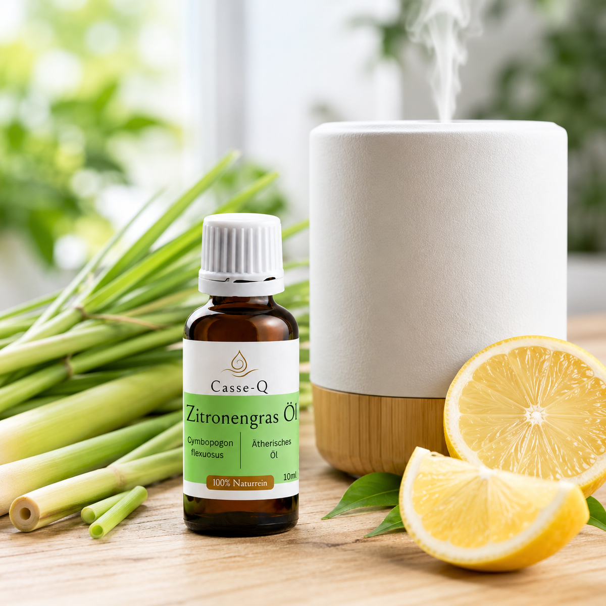Zitronengrasöl von Casse-Q – Anwendung im Aroma-Diffuser