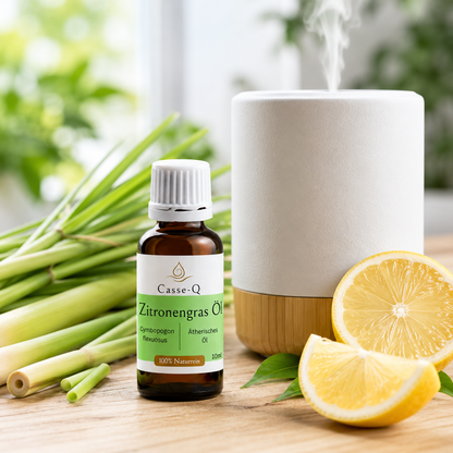 Zitronengrasöl von Casse-Q – Anwendung im Aroma-Diffuser
