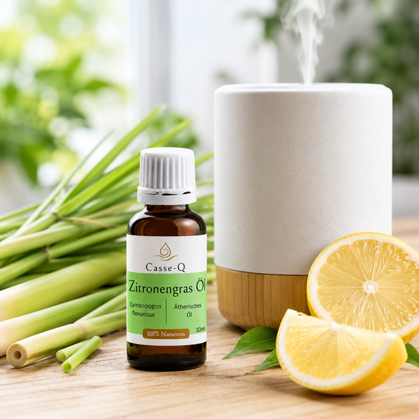 Zitronengrasöl von Casse-Q – Anwendung im Aroma-Diffuser